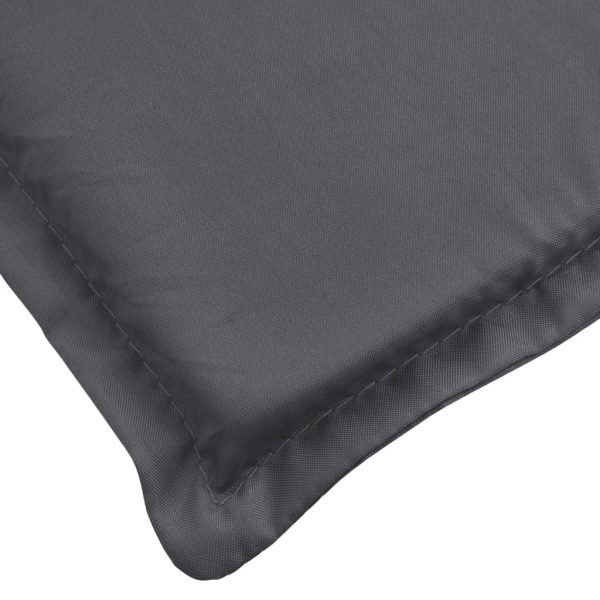 Sun Lounger Cushion Anthracite 180x60x3 cm Oxford Fabric