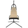 Garden Swing Chair with Cushion Cream Oxford Fabric and Steel
