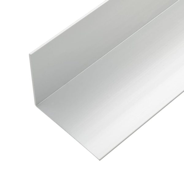5 pcs Decking Angle Trims Aluminium 170 cm Silver