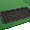 10-Player Poker Table with Chip Tray Green 160x80x75 cm