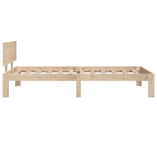 Bed Frame Solid Wood 92×187 cm Single Bed Size