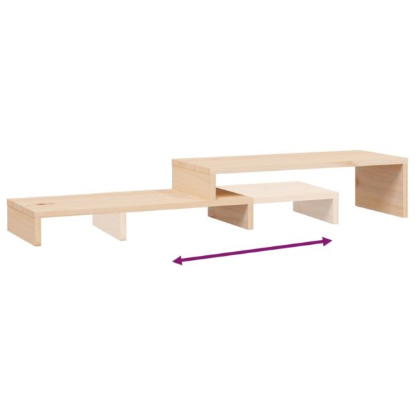 Monitor Stand (52-101)x22x14 cm Solid Wood Pine