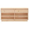 Shoe Cabinet 110x34x52 cm Solid Wood Pine