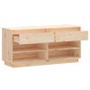 Shoe Cabinet 110x34x52 cm Solid Wood Pine