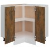 Kitchen Cabinet Smoked Oak 75.5×75.5×80.5 cm Engineered Wood
