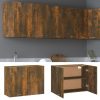 Hanging Cabinet Smoked Oak 80x31x60 cm Engineered Wood