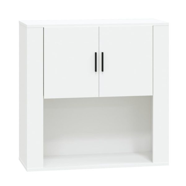 Wall Cabinet White 80x33x80 cm Engineered Wood