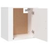 Anthem Wall-mounted Bedside Cabinet White 50x30x47 cm
