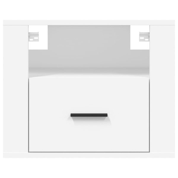 Amersham Wall-mounted Bedside Cabinet White 50x36x40 cm