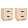 Calexico Bedside Cabinets 2 pcs 40x34x45 cm Solid Wood Pine