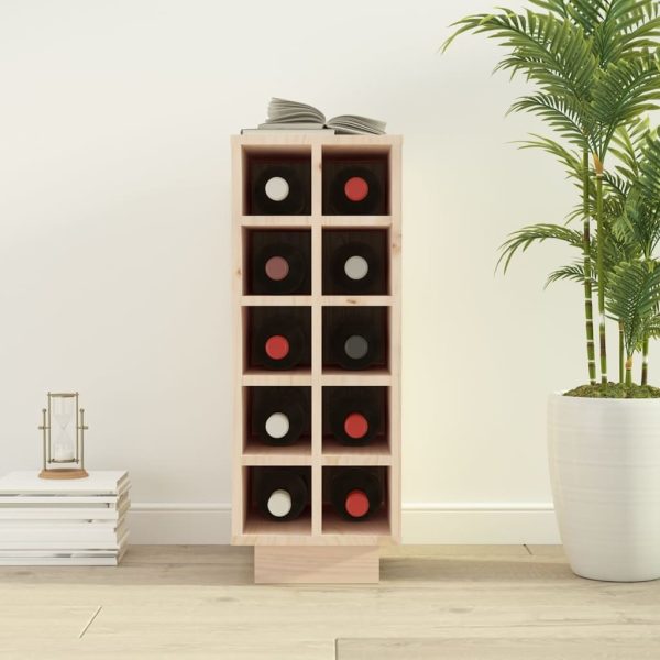 Wine Cabinet 23x34x61 cm Solid Wood Pine
