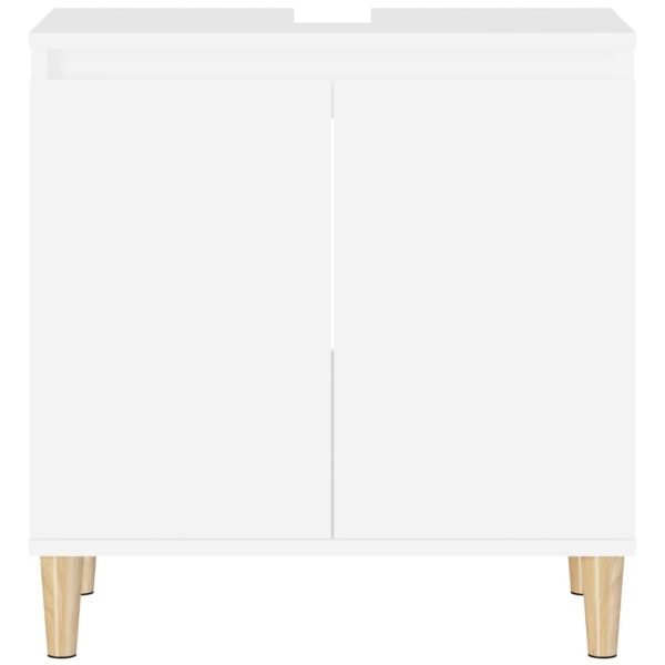 Sink Cabinet White 58x33x60 cm Engineered Wood