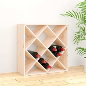 Wine Cabinet Solid Wood Pine