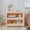 Book Cabinet 80x35x68 cm Solid Wood Pine