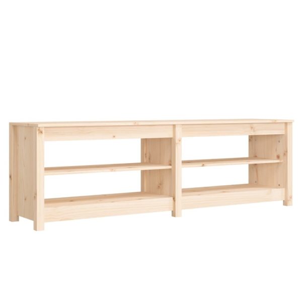 Shoe Bench 160×36.5×50 cm Solid Wood Pine