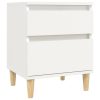 Amherst Bedside Cabinet White 40x35x50 cm