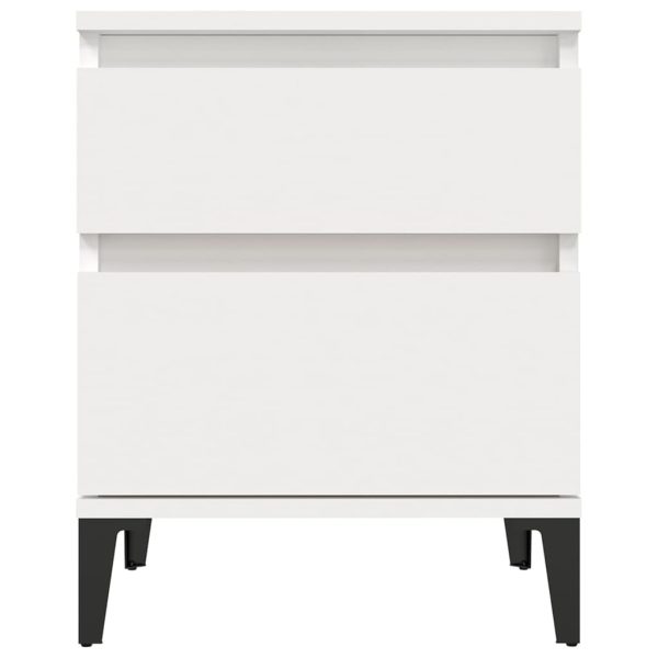 Schiller Bedside Cabinet White 40x35x50 cm