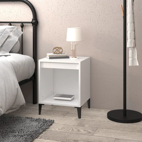 Harvey Bedside Cabinet White 40x35x50 cm