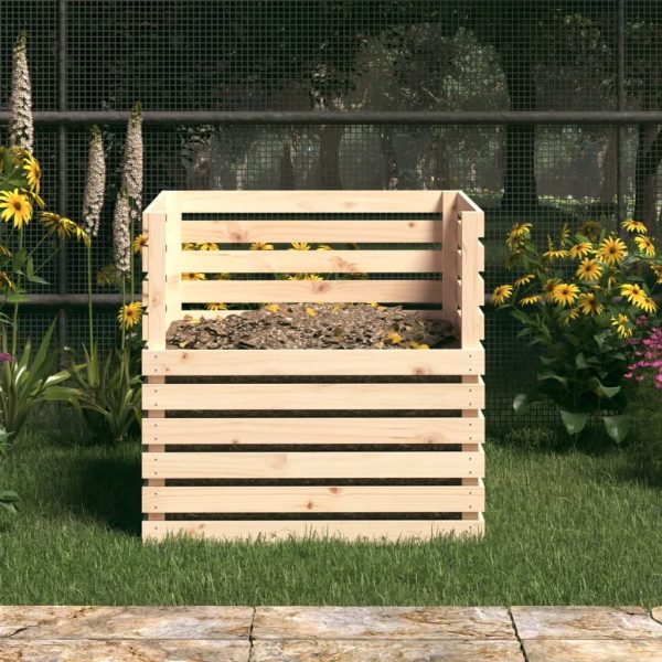 Composter 80x80x78 cm Solid Wood Pine