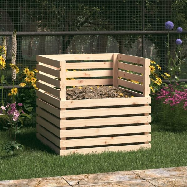 Composter 80x80x78 cm Solid Wood Pine