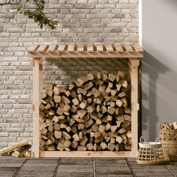 Firewood Rack 108×64.5×109 cm Solid Wood Pine