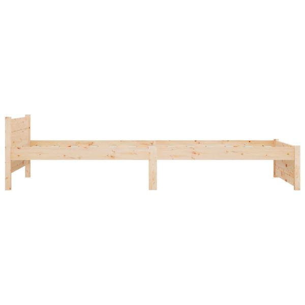 Bed Frame 92×187 cm Single Solid Wood