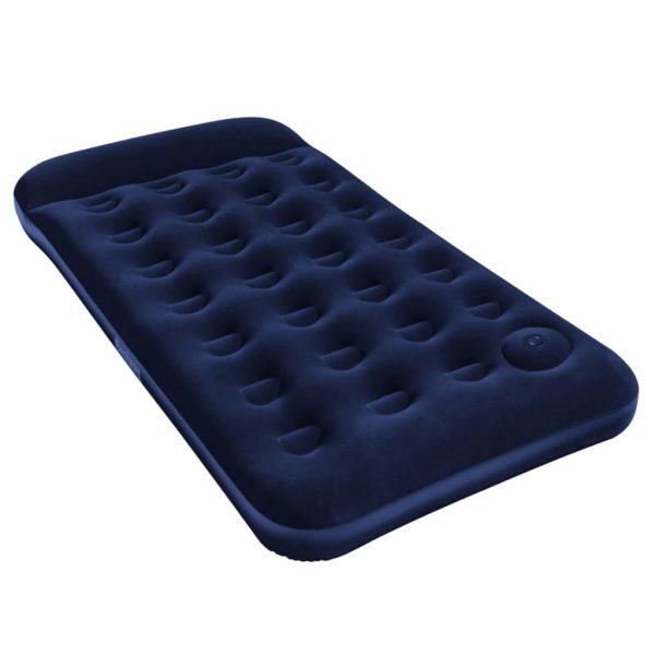 Bestway Inflatable Flocked Airbed with Built-in Foot Pump 188x99x28 cm