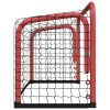 Hockey Goal with Net Red and Black 68x32x47 cm Steel and Polyester