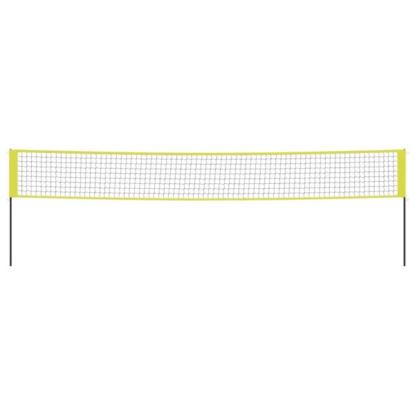 Volleyball Net Yellow and Black 823×244 cm PE Fabric