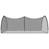 Baseball Batting Cage Net Black 500x400x250 cm Polyester