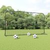 Football Rebounder Net Black 366x90x183 cm HDPE