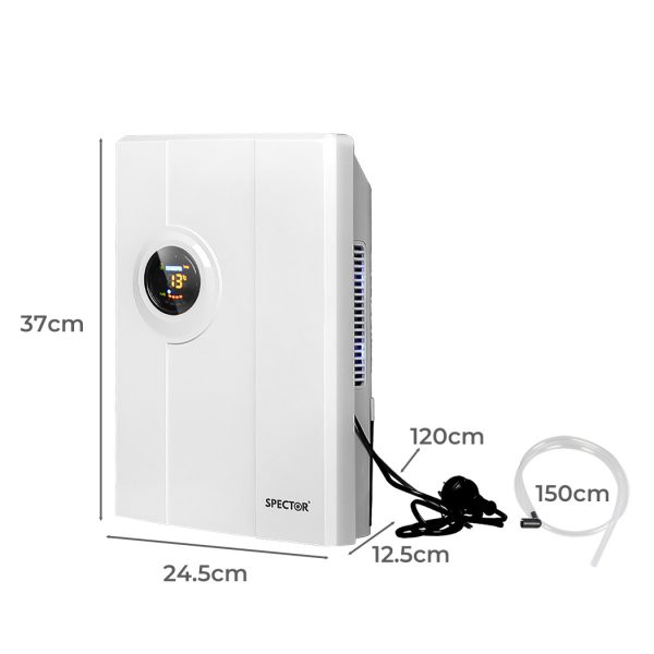 2L Portable Dehumidifier Air Purifier Dual-core 90W Efficient Dryer