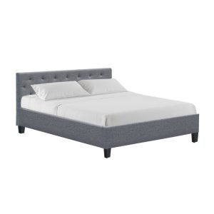 Local Pickup - Bed Frame Fabric- Grey Queen