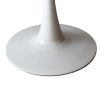 2x Bar Table Pub Tables Kitchen Marble Tulip Outdoor Round Metal White