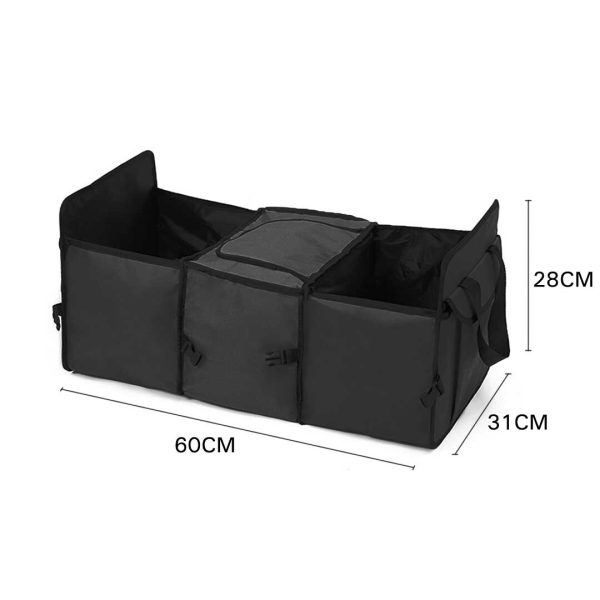 Portable Camping Car Set Inflatable Air Bed Mattress Storage Organizer Handheld Vacuum Black