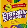 Erasable Colored Pencils with Erasers 12pcs