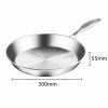Dual Burners Cooktop Stove 30cm Stainless Steel Induction Casserole and 30cm Fry Pan
