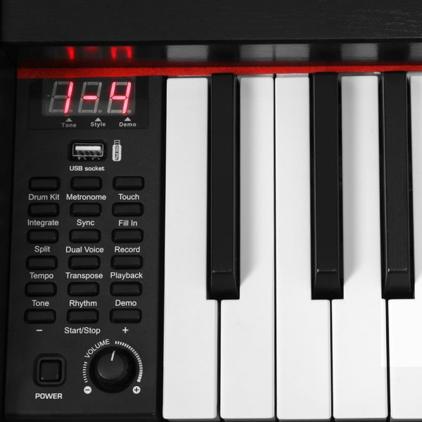 88 Keys Electronic Keyboard Digital Piano Full-weighted w/ stand