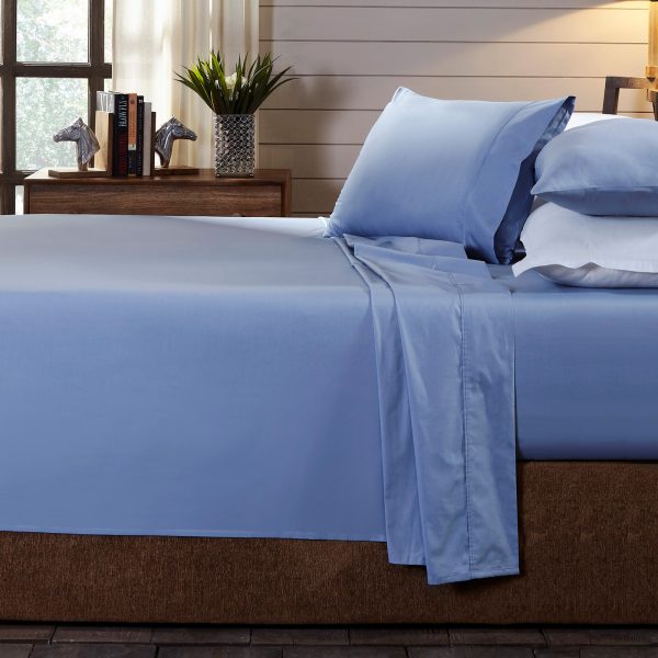 Royal Comfort 250TC Organic 100% Cotton Sheet Set 4 Piece Luxury Hotel Style – Double – Graphite