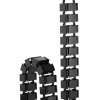 BRATECK Quad Entry Vertebrae Cable Management Spine Material.Steel,ABS Dimensions 1300x67x35mm — Black