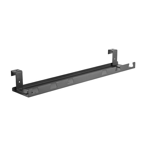 BRATECK Under-Desk Cable Management Tray Dimensions:590x131x74mm — Black