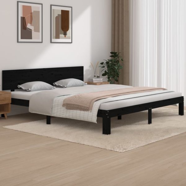Bed Frame Solid Wood 92×187 cm Single Bed Size