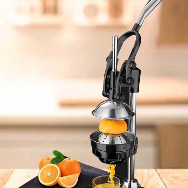 Stainless Steel Manual Juicer Hand Press Juice Extractor Squeezer Lemon Orange Citrus Black