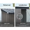 Garden Shed Sheds Outdoor Storage 1.95×1.31M Steel Workshop House Tool