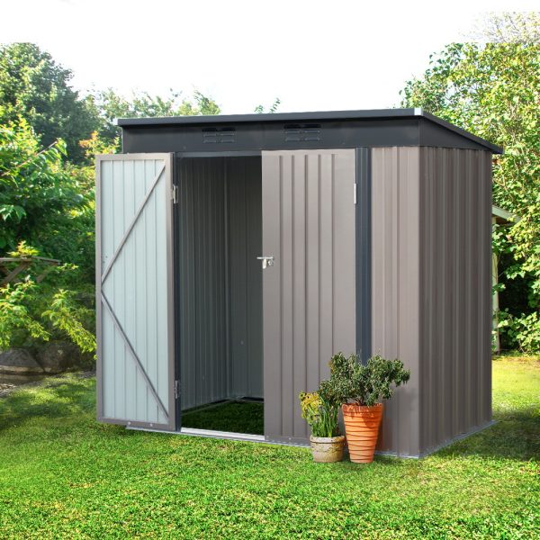 Garden Shed Sheds Outdoor Storage 1.95×1.31M Steel Workshop House Tool