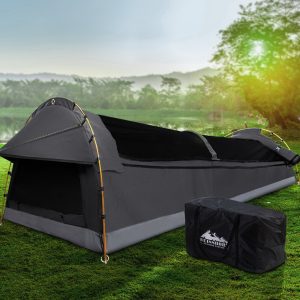 Double Swag Camping Swags Canvas Tent Deluxe
