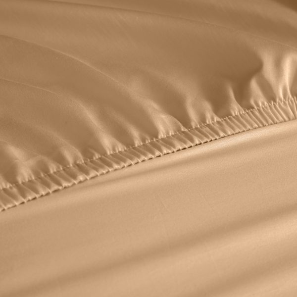 Royal Comfort 1000 Thread Count Fitted Sheet Cotton Blend Ultra Soft Bedding – King – Linen