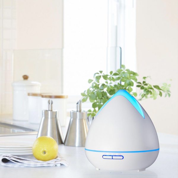 Essential Oils Ultrasonic Aromatherapy Diffuser Air Humidifier Purify 400ML – White