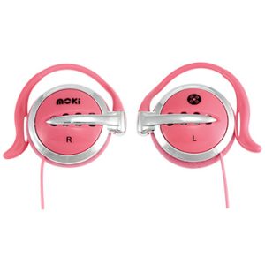 Moki Clip-on Pink Earphones