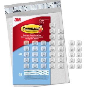 Command CL806-45NA Mini Light, 54 Strips (Easy to Open Packaging), 45 Clips, Clear